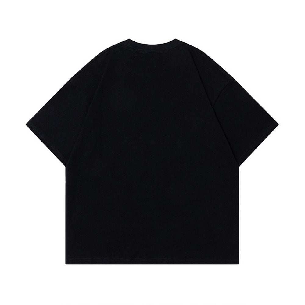 레트로 크리에이티브 프린트 반팔