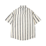 Striped Tie Short Sleeve Shirt