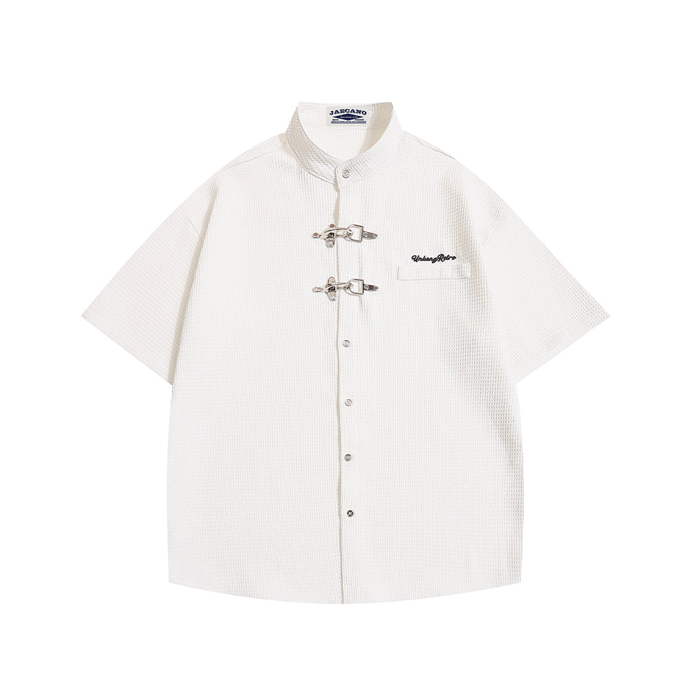 復古華夫格襯衫