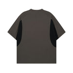 Loose contrasting short sleeves