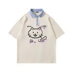 대비되는 컬러의 귀여운 반팔