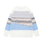 patchwork contrast color sweater