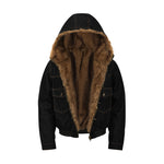 Retro hooded cotton jacket