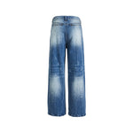 潑墨破洞牛仔褲