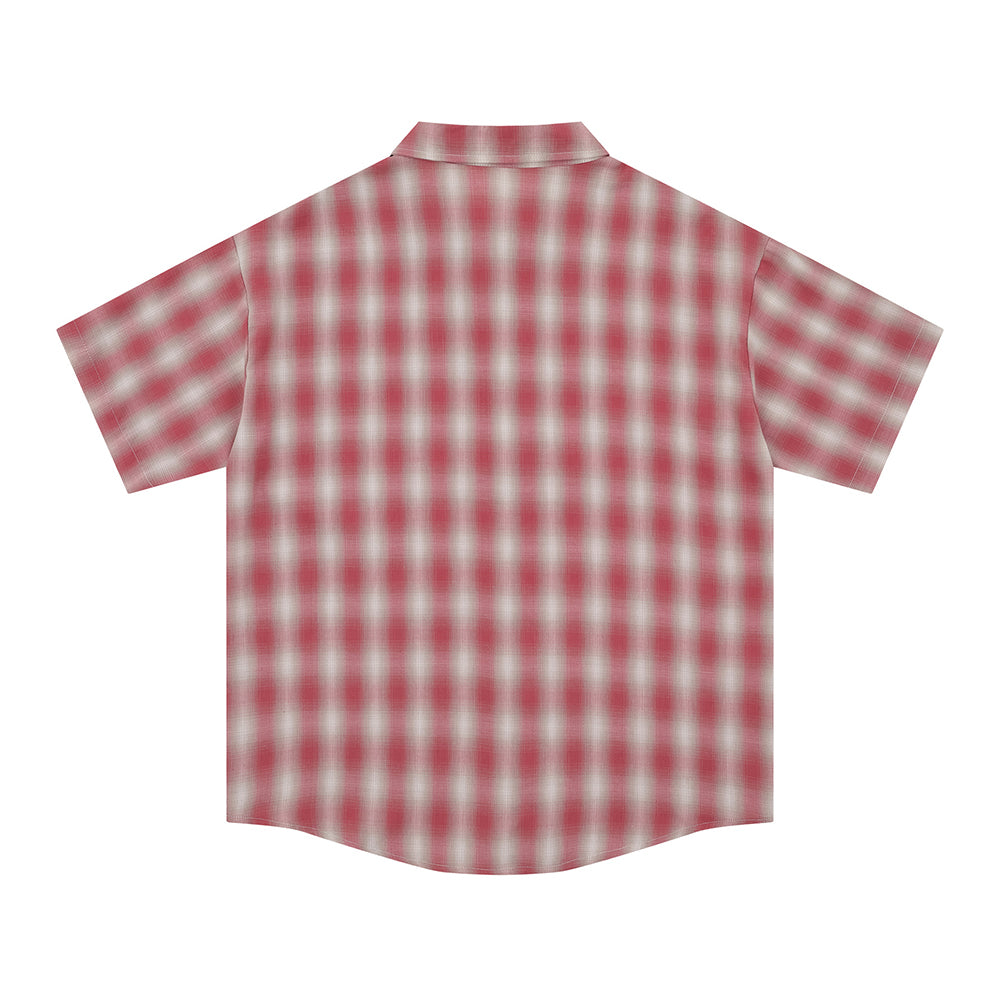 vintage plaid short sleeve shirt