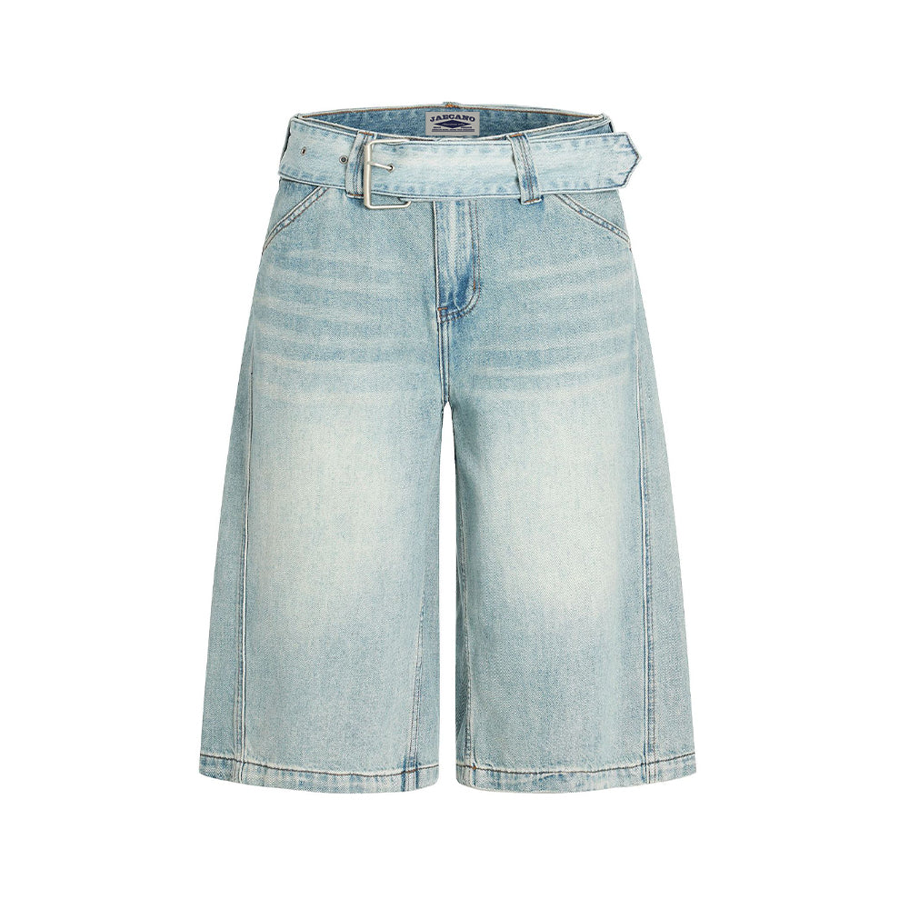 Retro washed all-match shorts