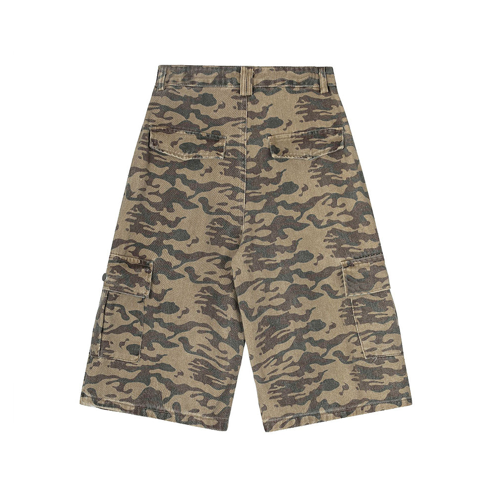 Retro simple casual shorts