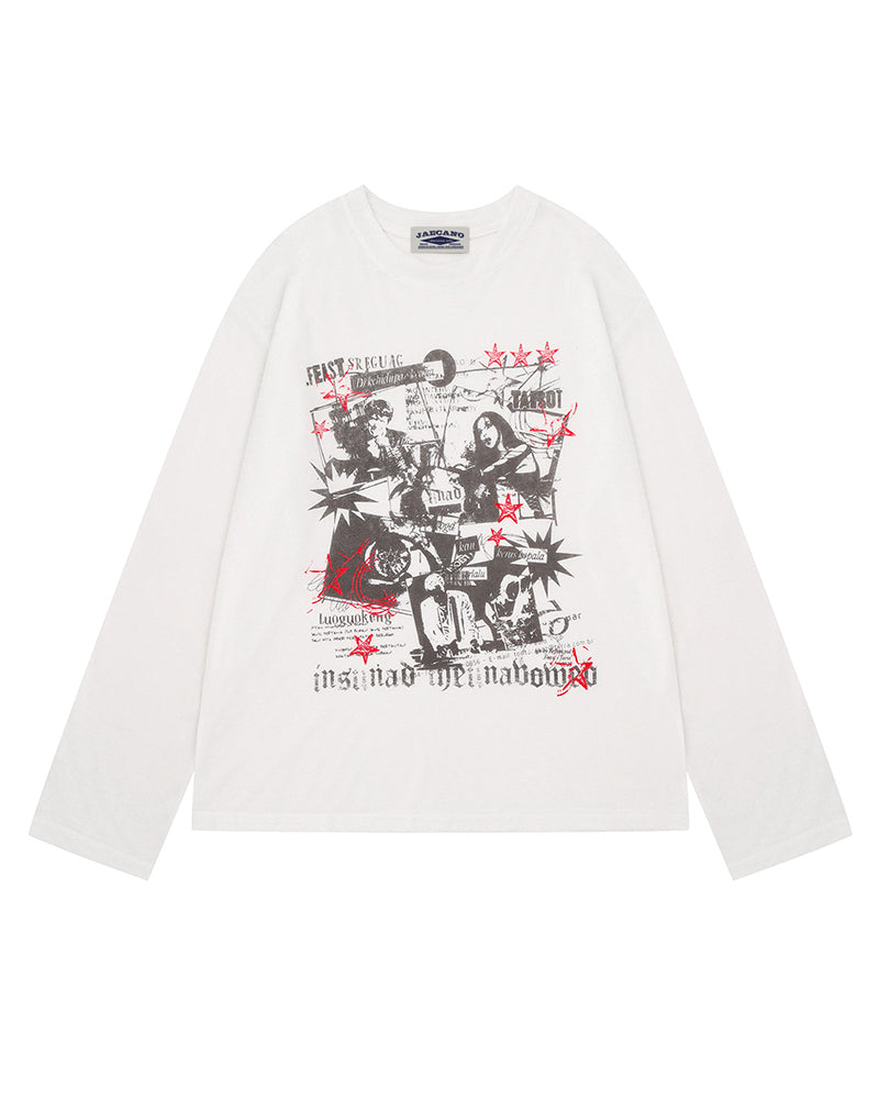 Retro casual versatile long-sleeved shirt