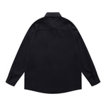 Simple embroidered long-sleeved shirt