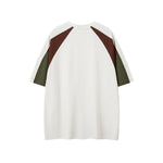 Contrast print short sleeves