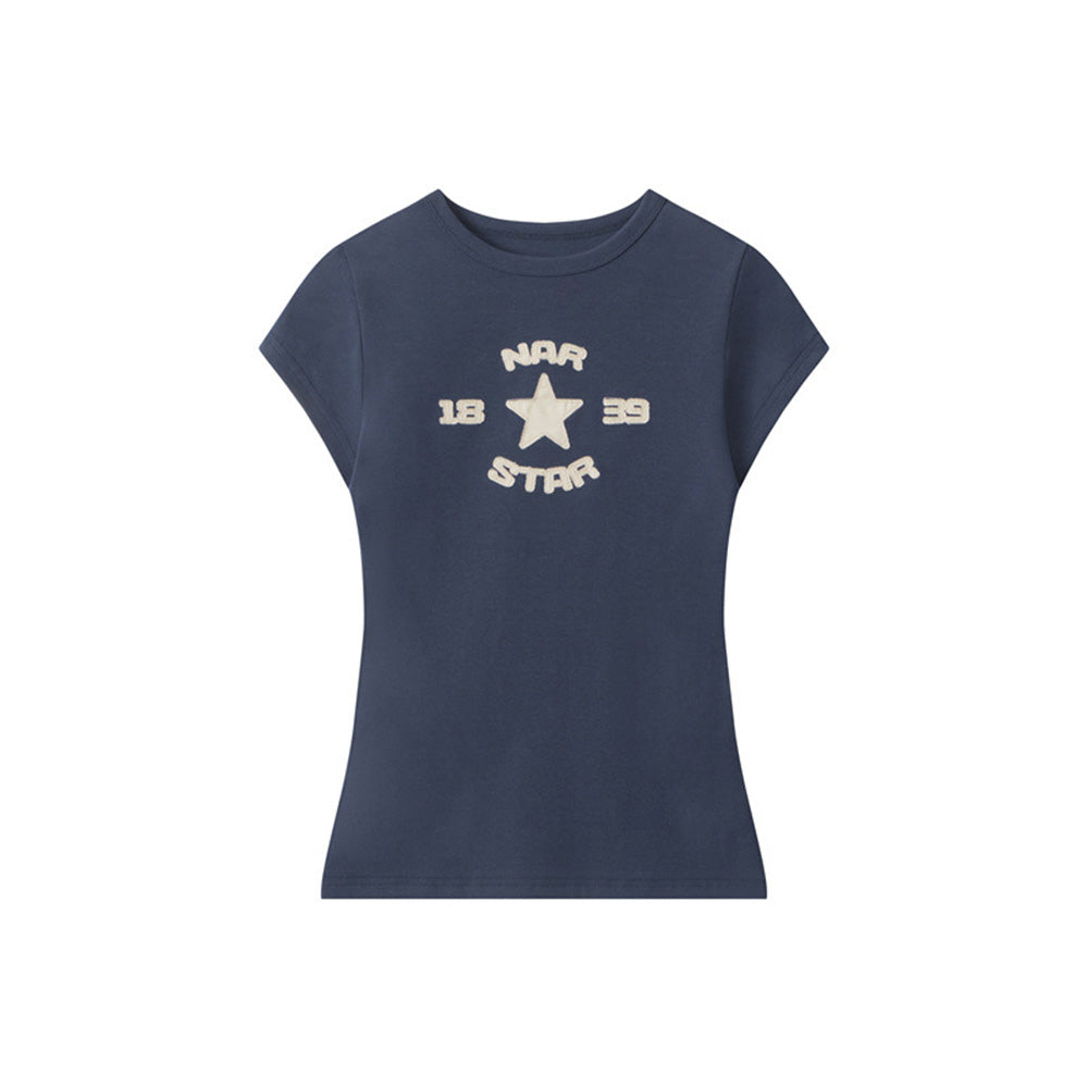 Short round neck short sleeves