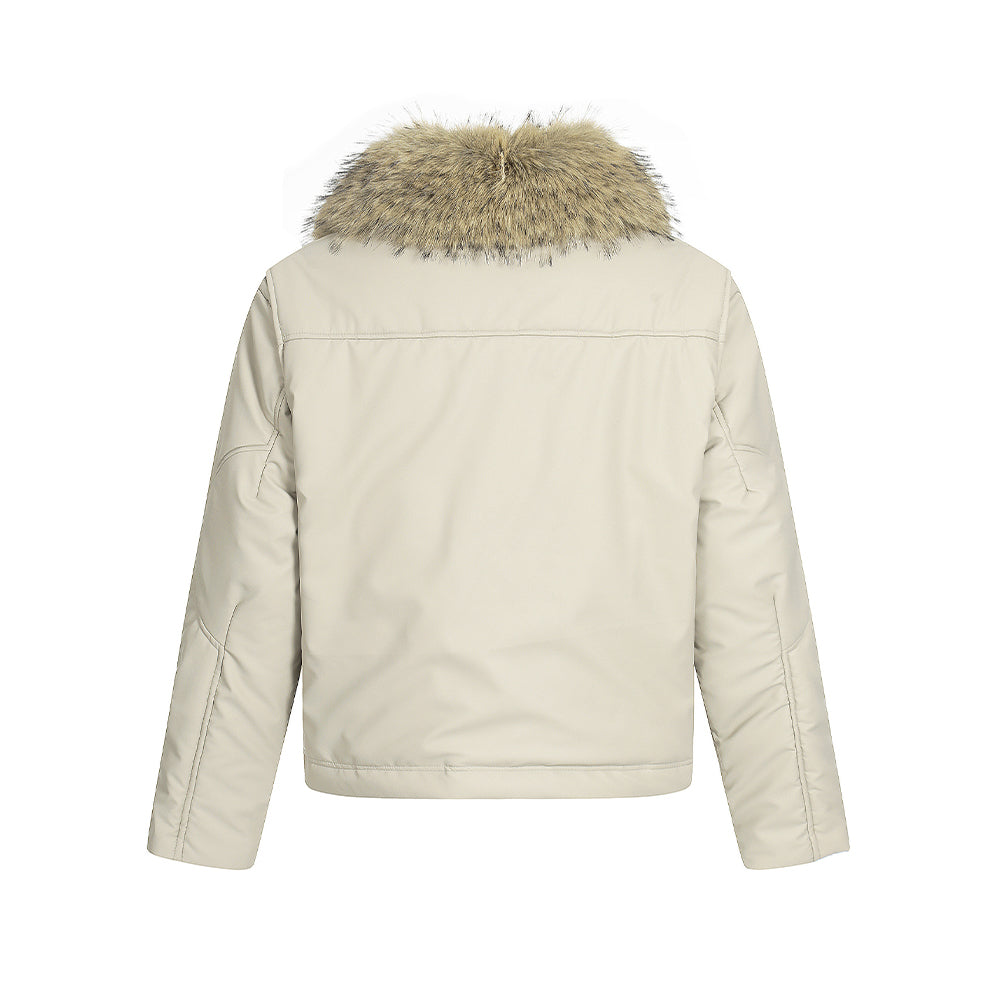 休閑百搭棉服外套