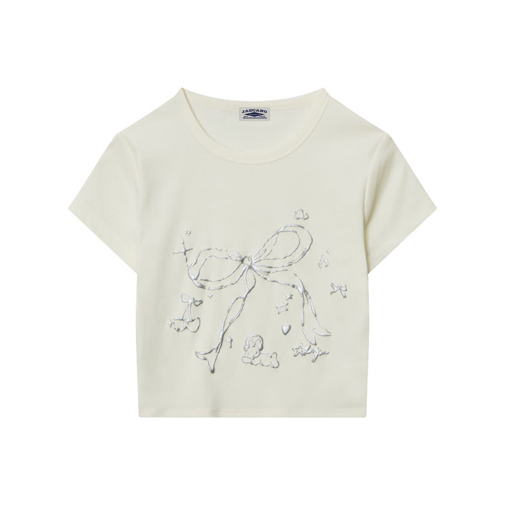 Retro foam print hot girl short sleeves (women's)