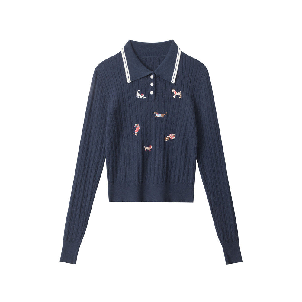 Preppy Polo Long Sleeve Sweater (Women's)