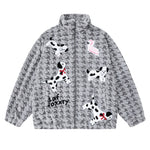 Fun Dalmatian Stand Collar Jacket