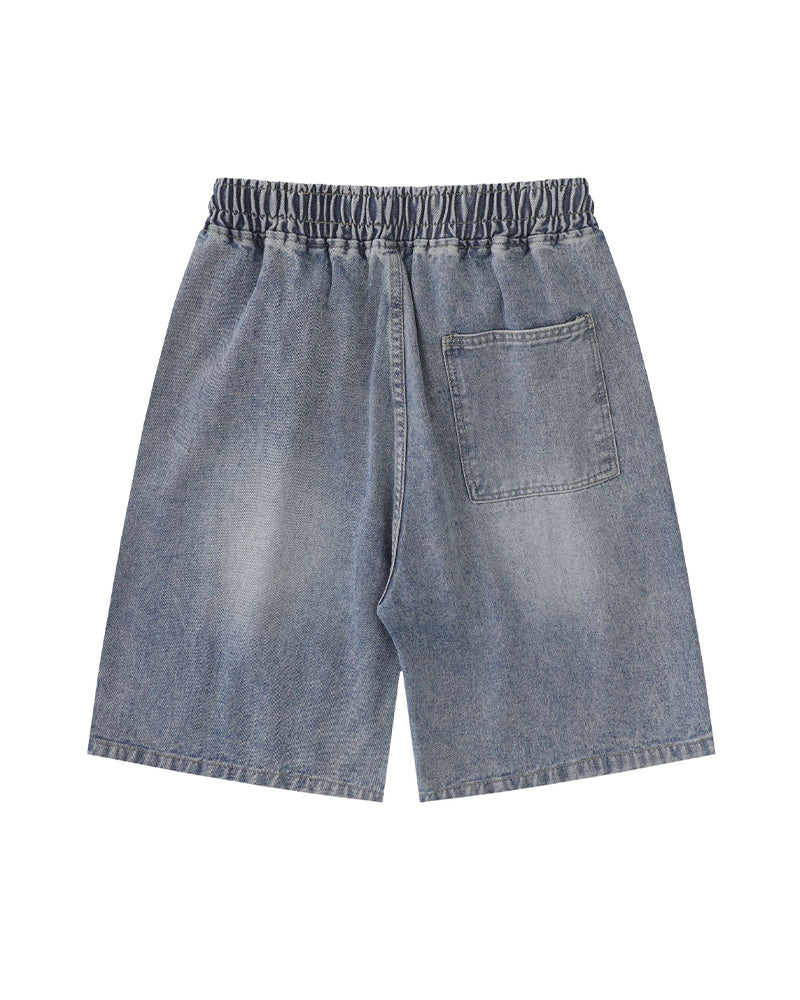American washed distressed jeans