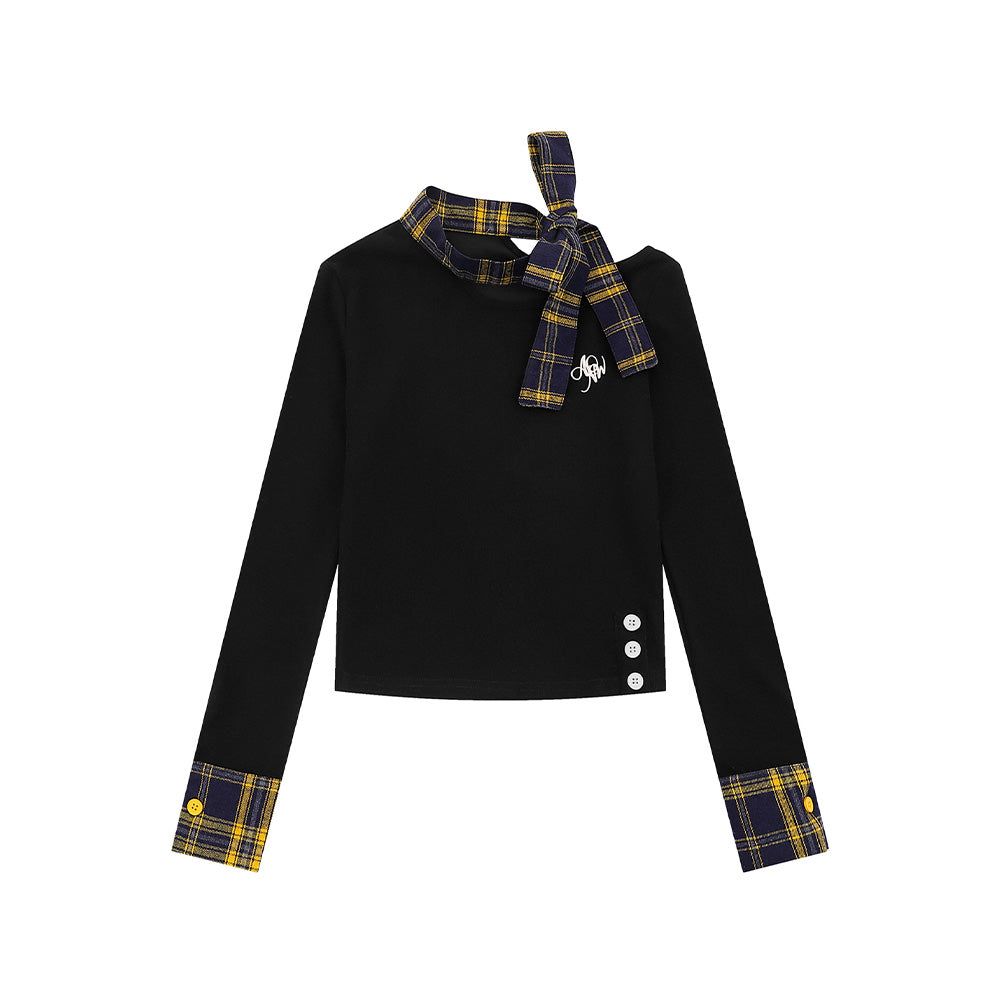 Colorblock slim-fit long sleeves