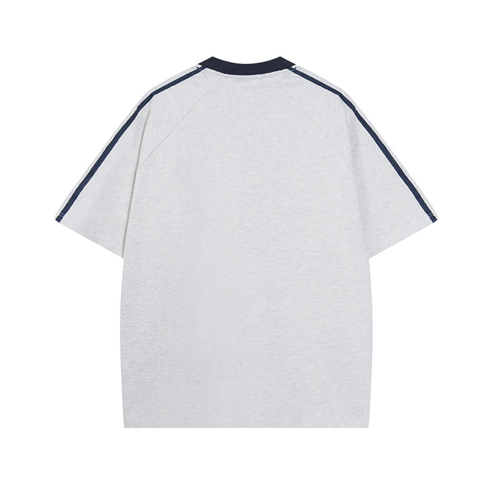 Retro simple loose short sleeves