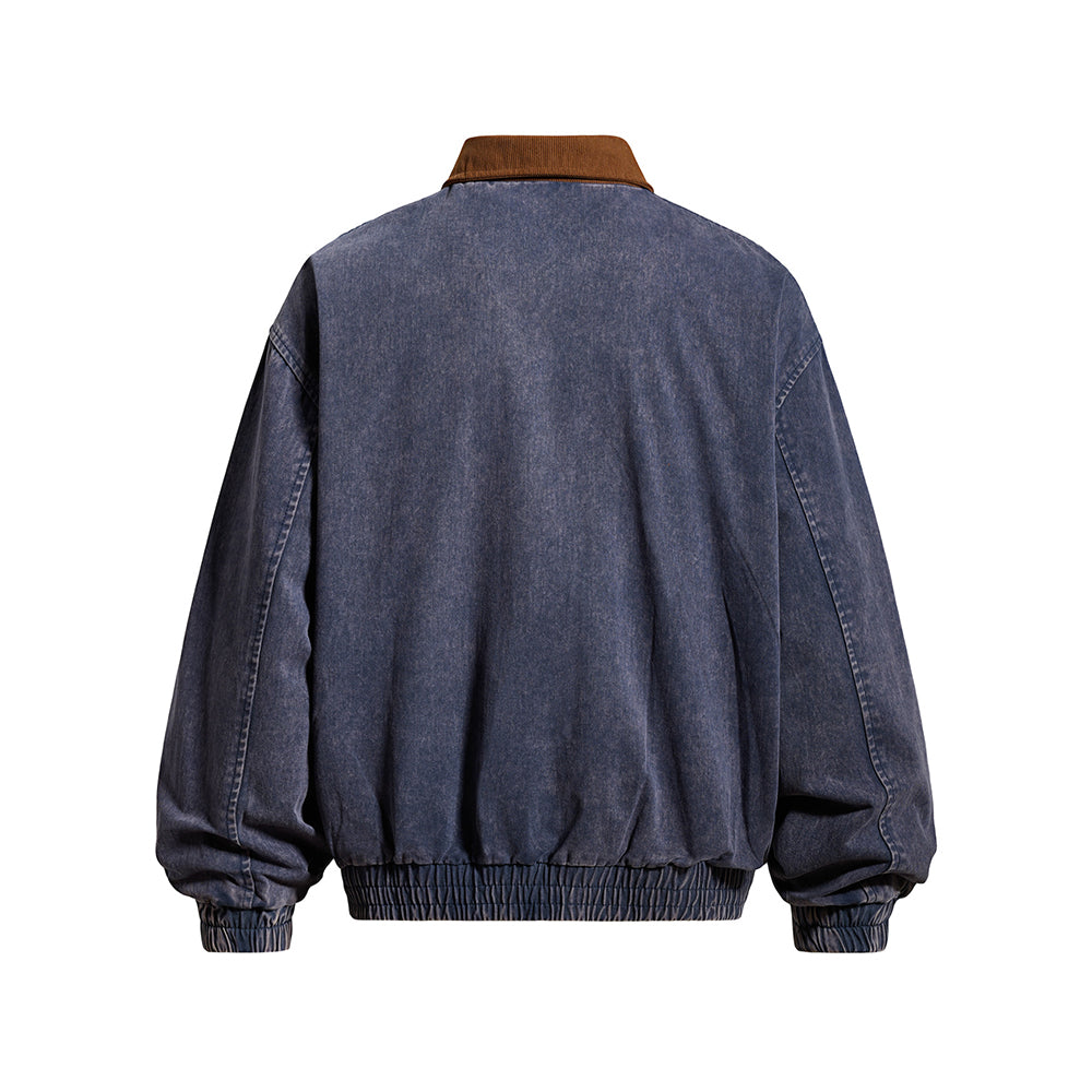 做舊趣味休閑夾克