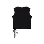 Retro design short vest