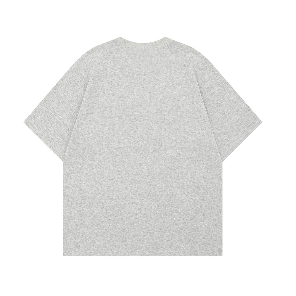 레트로 레터 패치 반팔