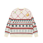 vintage knitted crew neck sweater