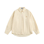 復古條紋休閑襯衫