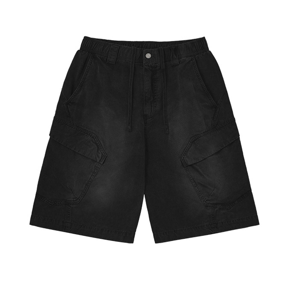 Washed casual overalls