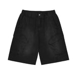 Washed casual overalls