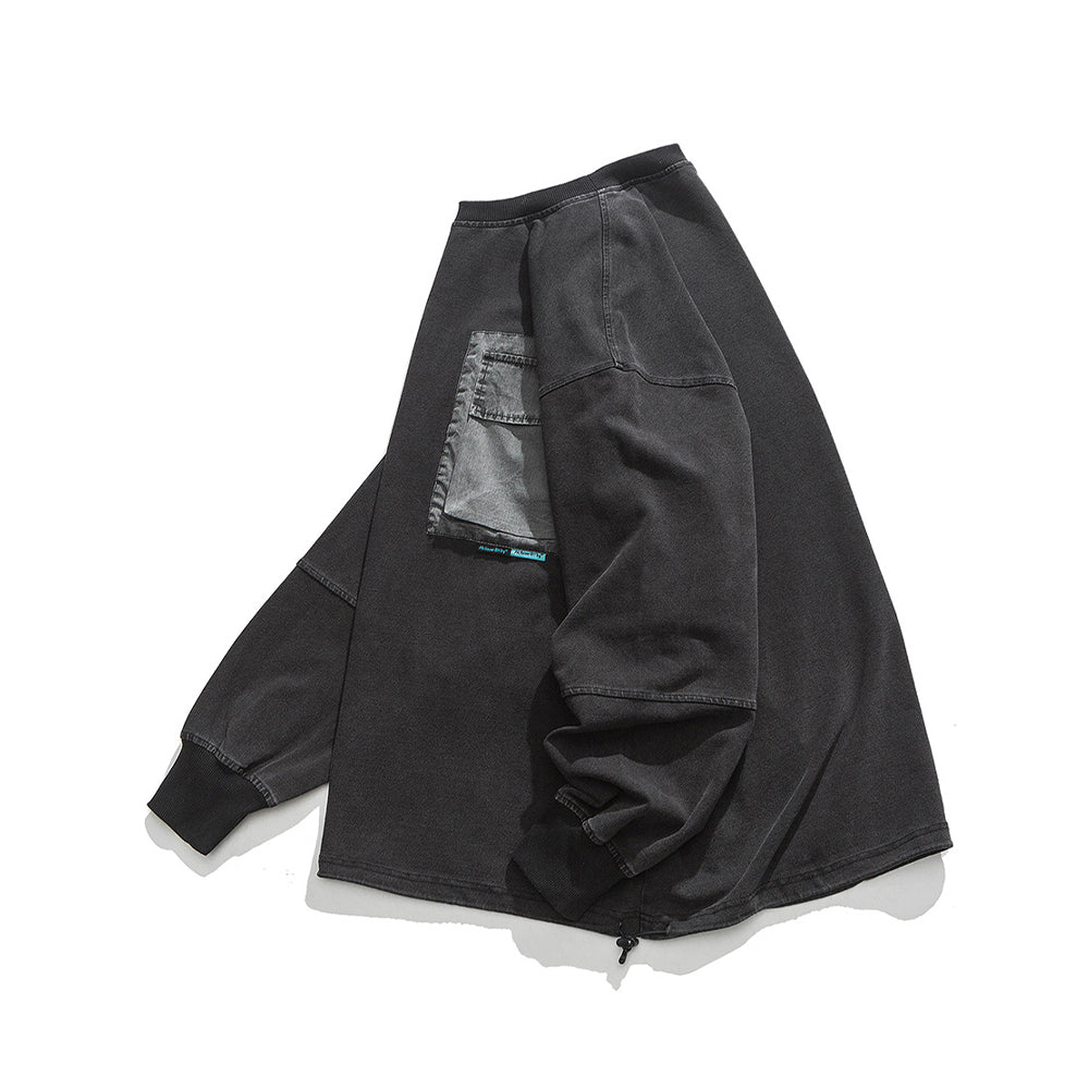 Washed Crew Neck Sweatshirt