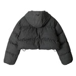 Hooded cropped jacket