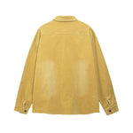 Rose embroidered long-sleeved shirt