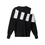 오프숄더 하이엔드 스웨터