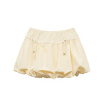 Sporty drawstring bud skirt