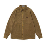 復古豹紋長袖襯衫