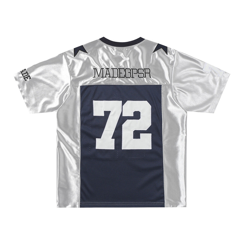 Spliced sports short sleeves