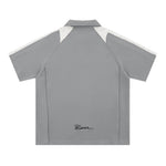 레트로 컬러 블록 반소매