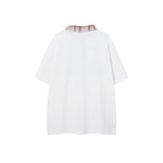 復古字母半拉鏈短袖