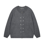 設計感紐扣裝飾毛衣