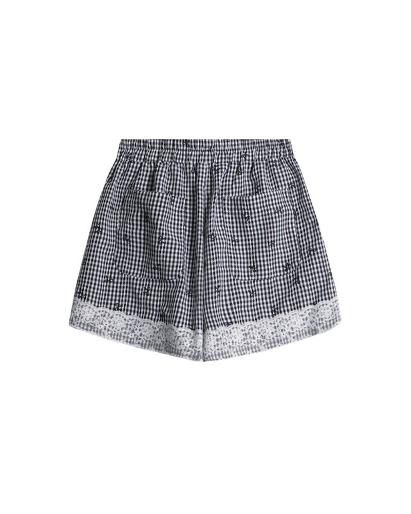 蝴蝶結撞色短褲(女款)