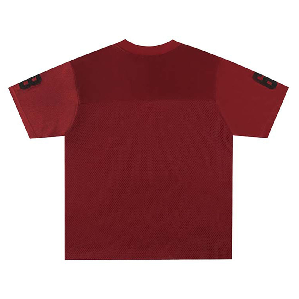 Embroidered sports short sleeves