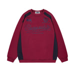 復古印花圓領衛衣