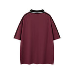 레트로 스트라이프 레터 반팔