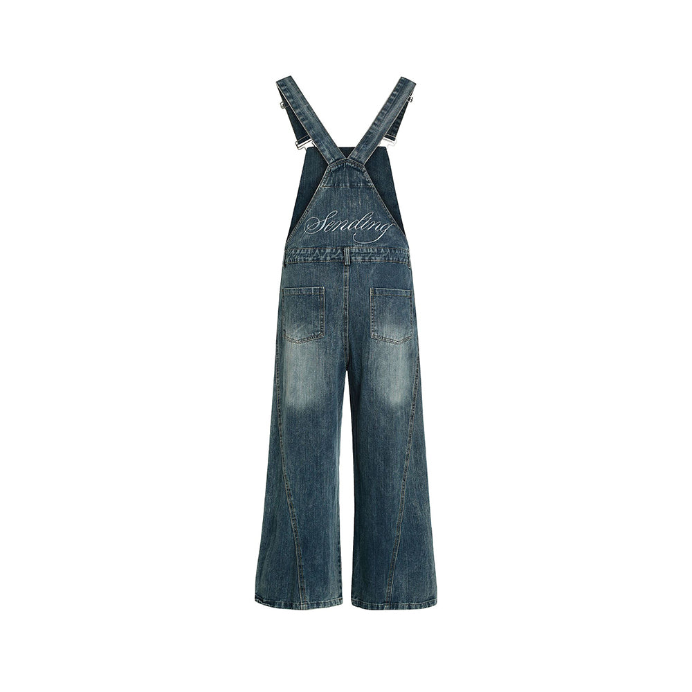 Retro casual overalls