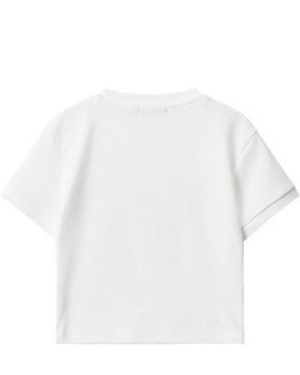 Letter embroidered short sleeves