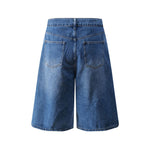 Vintage distressed denim shorts