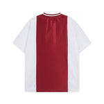 심플한 대비 컬러의 반팔