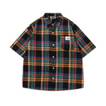 vintage plaid short sleeve shirt