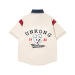 Contrast Color Puppy Short Sleeve Shirt