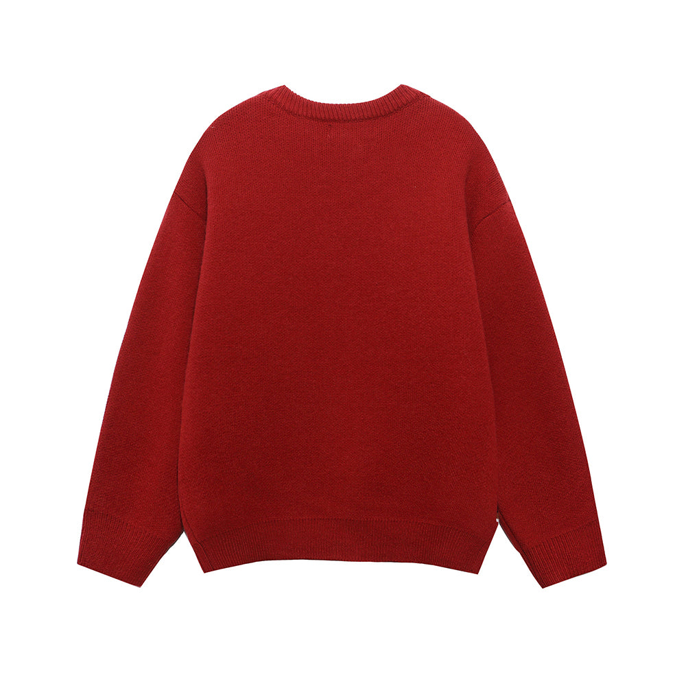 趣味卡通小狗針織衫